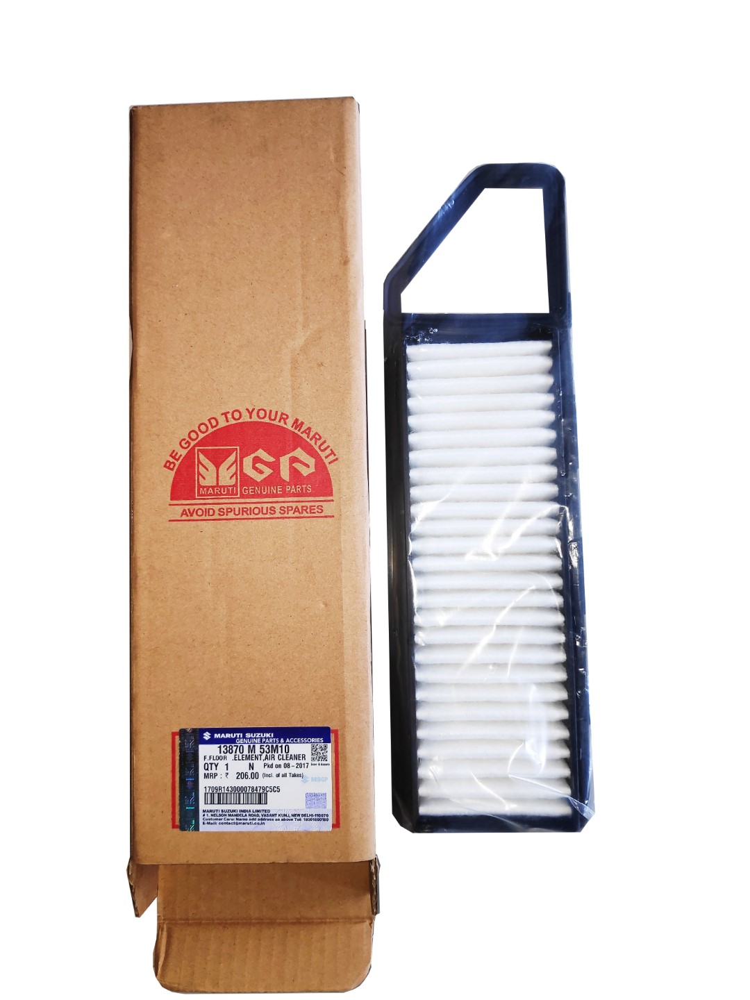 Picture of Air Filter Maruti Suzuki Alto 800 13870M53M10